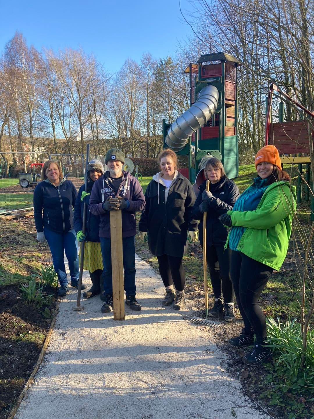 Image of Hanley Economic Staff Volunteering at Our Space