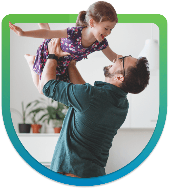 father and daughter image