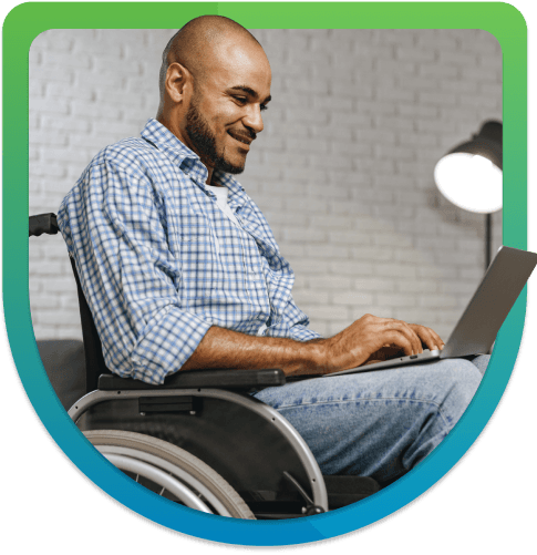 image of a man in on a laptop